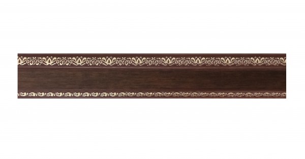 Фото Карниз гармония с фигур. боковиной латунь 2,4м