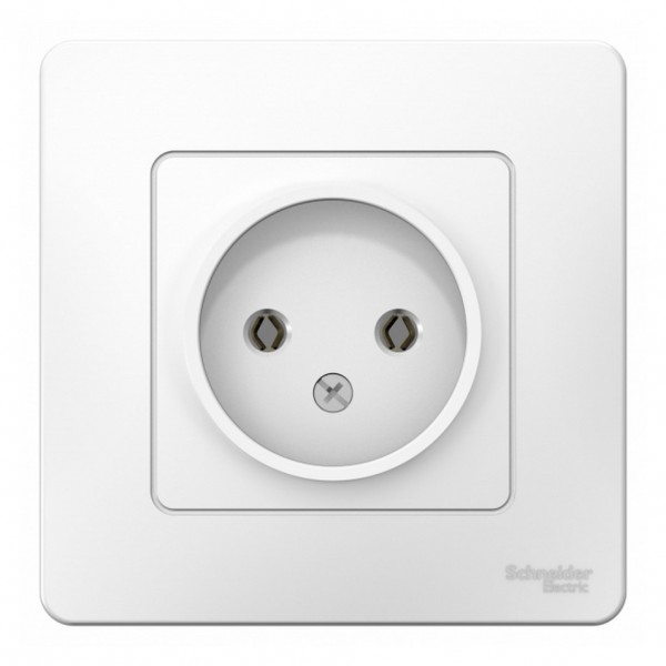 Фото Розетка se blanca внутр белый б/з без шторок 16а, 250в (арт. se blnrs000011)