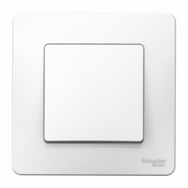 Фото Выключатель 1-клавишный se blanca внутр белый , 10а, 250b (арт. se blnvs010101)