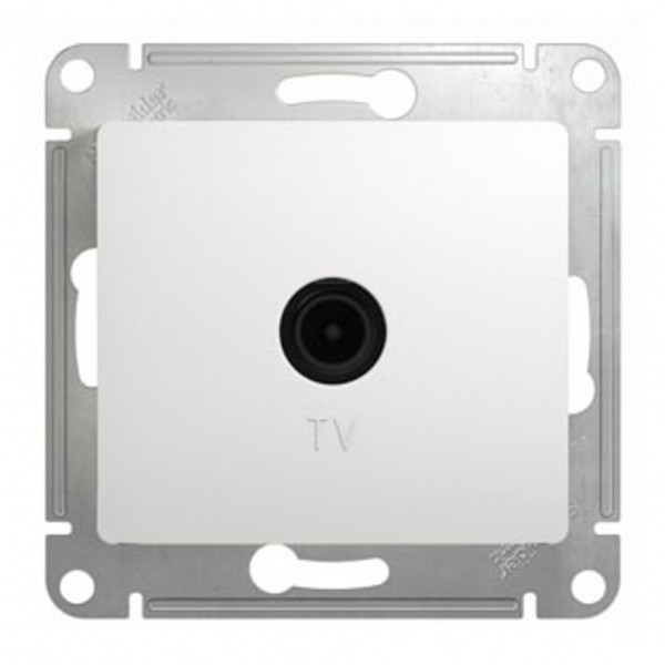 Фото Розетка tv se glossa бел одиночная 1db (арт. se gsl000191)