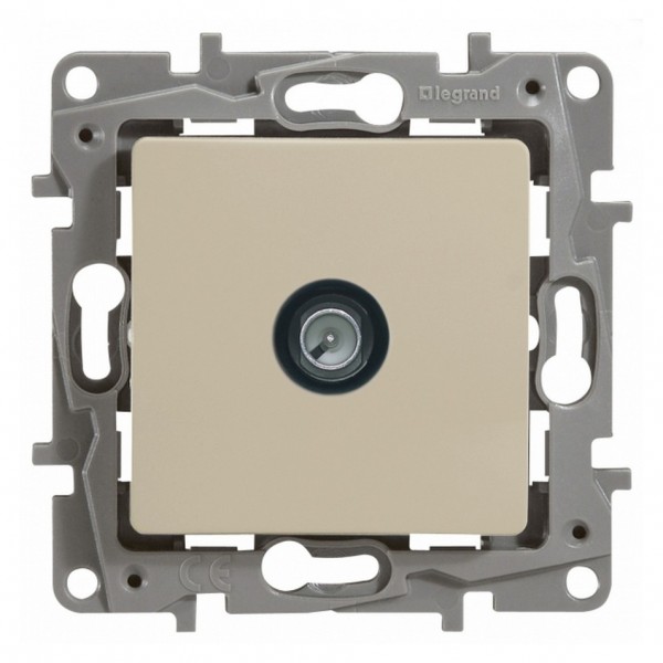 Фото Розетка tv оконечная legrand etika сл.кость (арт. 672365)