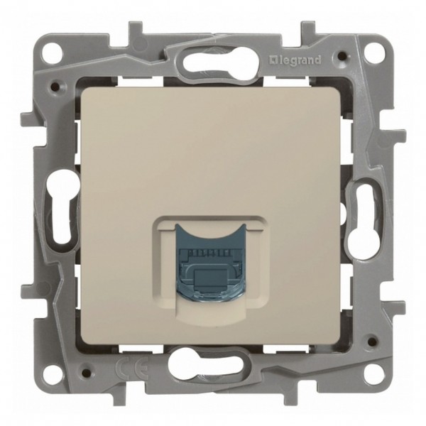 Фото Розетка компьютерная rj45 legrand etika сл.кость 5 кат. utp (арт. 672341)