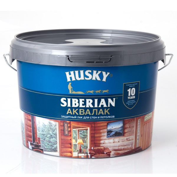 Фото Лак аква husky siberian 2,5л