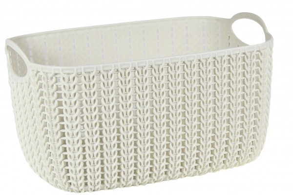Фото Корзинка вязание 4л бел. ротанг