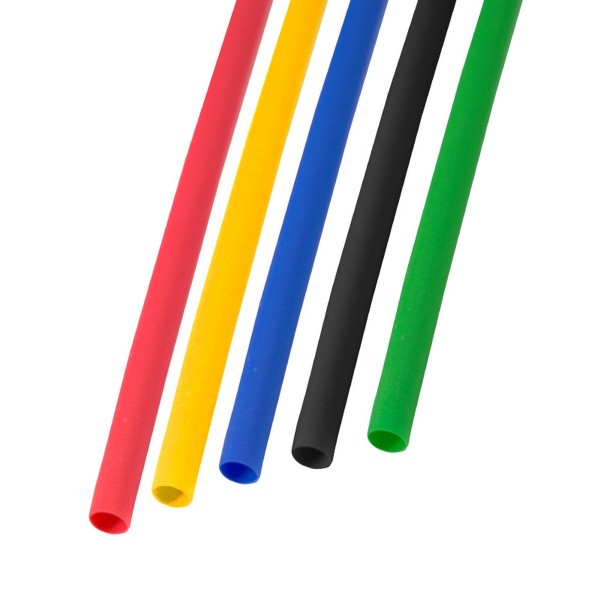 Фото Набор термоусадочной трубки 3,0/1,5мм 1м пять цветов rexant