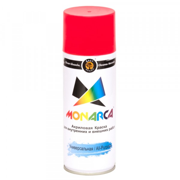Фото Эмаль аэрозоль monarca универсальная светофорно-красный 270г./520мл. ral 3020