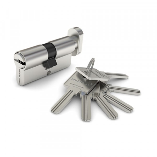 Фото Механизм цилиндровый palladium 70 c ключ/вертушка cp(хром)