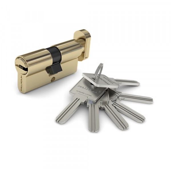 Фото Механизм цилиндровый palladium 70 c ключ/вертушка pb(латунь)