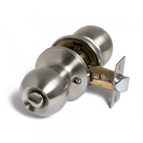 Фото Ручка-кноб с защелкой  6072 sn(матовый никель) с фиксатором