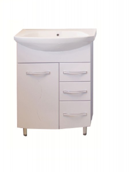 Фото Тумба 60см грета с умывальником напольная