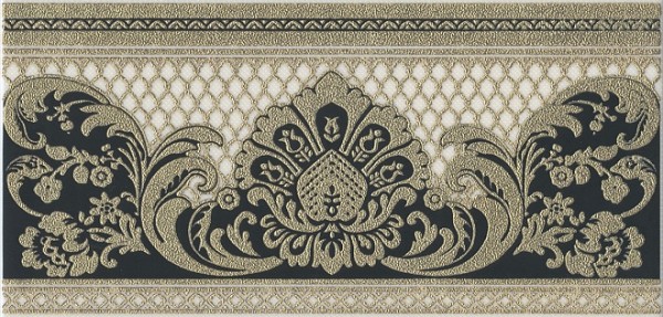 Фото Бордюр даниэли чёрный обрезной 30х14,5 hgdb10311109r