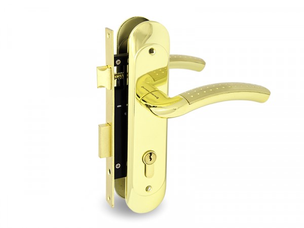 Фото Замок врезной palladium 1702 sg/gp