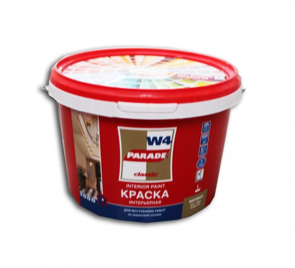 Фото Краска parade  w4 дом & офис база с  прозрачная 2,5 л