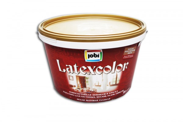 Фото Краска jobi a7 10л latexcolor латексная, матовая 11833