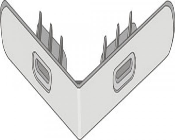 Фото Угол стартовый для фасадной панели docke burg, klinker