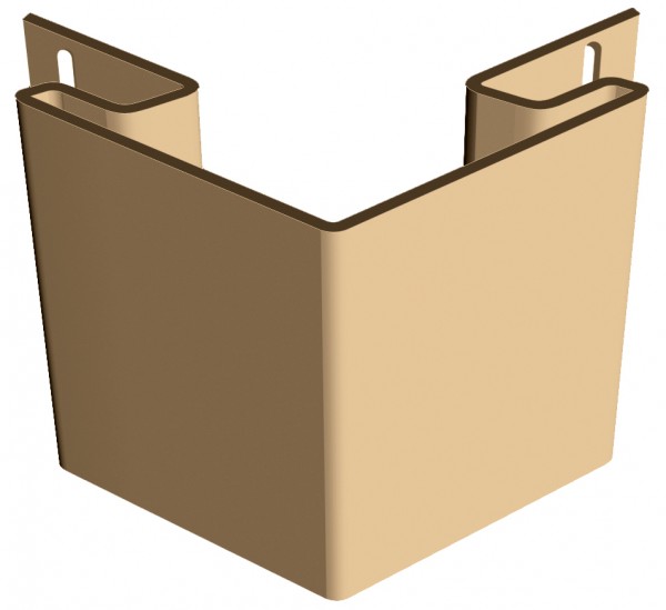 Фото Угол внешний для сайдинга docke premium, цвет карамель, 3 м