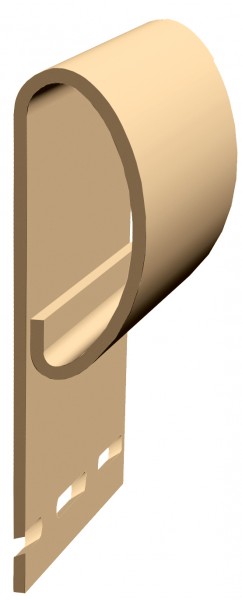 Фото Профиль финишный docke premium, цвет карамель, 3 м