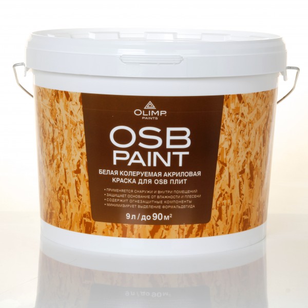 Фото Краска акриловая olimp для osb-плит 9л