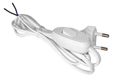 Фото Электрошнур для бра с проходным выключателем а1060 1,7м