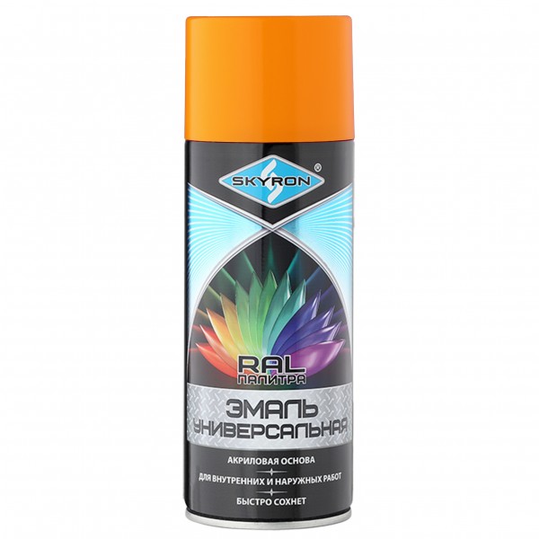 Фото Эмаль аэрозольная skyron акриловая темно-желтая (ral 1007)