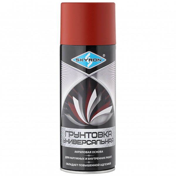 Фото Грунтовка аэрозольная skyron акриловая коричневая