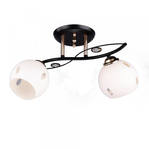 Фото Светильник рс20045 bk+fg/2c