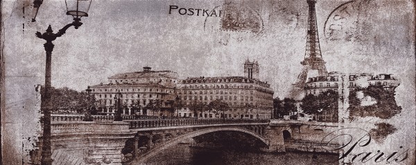 Фото Декор postcard grey 1 20х50
