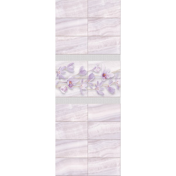 Фото Панель пвх unique крокус с глиттером сер. 8*250*2700мм