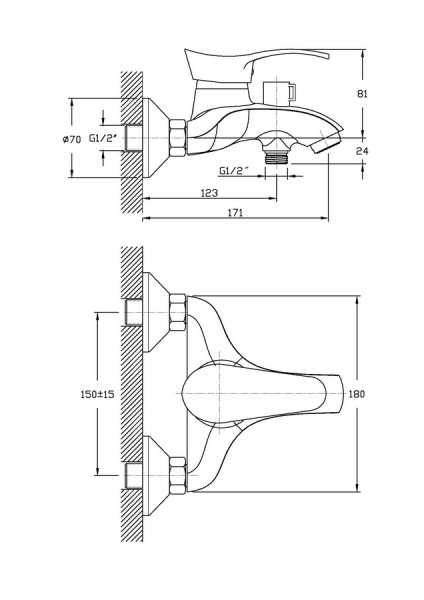 Фото Смесители для ванны zollen emden em61611141