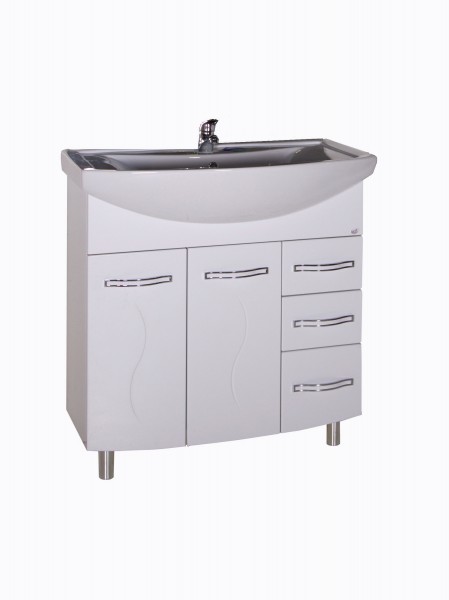 Фото Тумба 80см грета с умывальником напольная