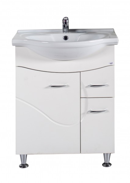 Фото Тумба 65см альфа с умывальником напольная