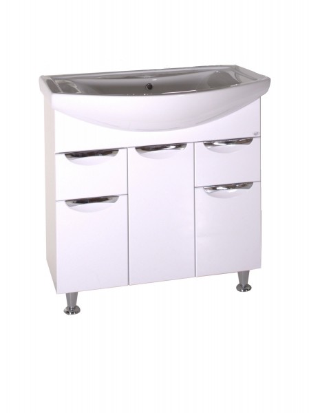 Фото Тумба 80см мессина с умывальником напольная