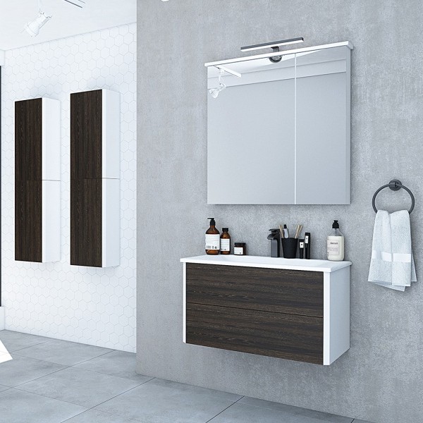 Фото Шкаф зеркальный акватон брук 80 1a200602bc010