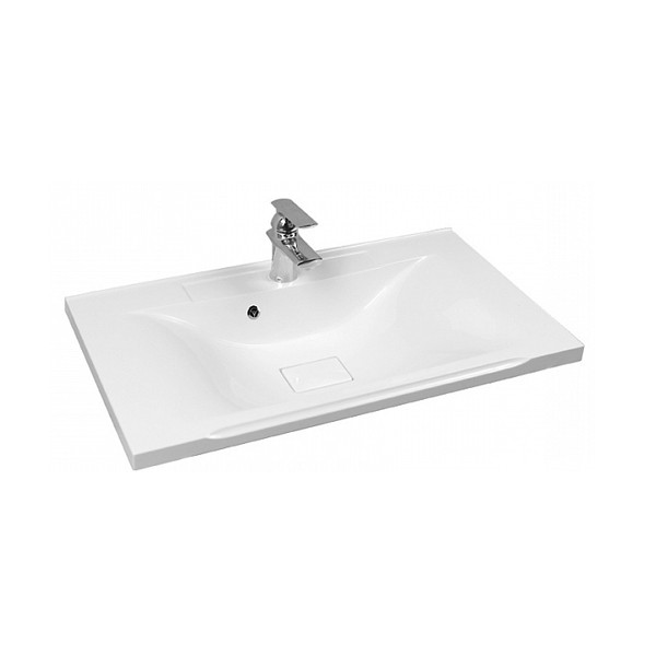 Фото Раковина акватон премьер 80см белая 1a70493kpr010