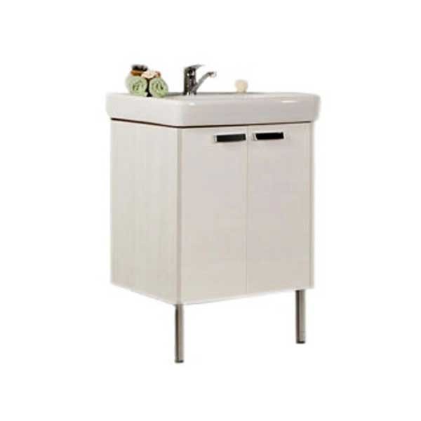 Фото Тумба под раковину акватон йорк 60 белый/выбеленное дерево 1a170201yoay0