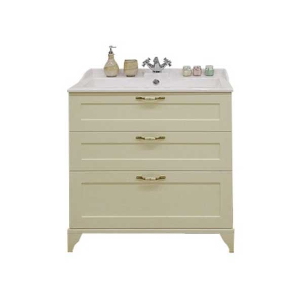 Фото Тумба без умывальника акватон леон 80см дуб бежевый/фабиа 1a187801lbpr0