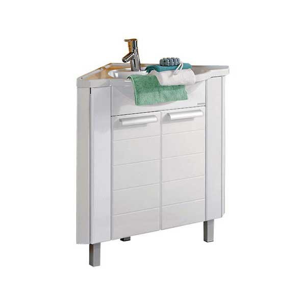 Фото Тумба без умывальника угловая акватон альтаир 62см белая 1a042601ar010