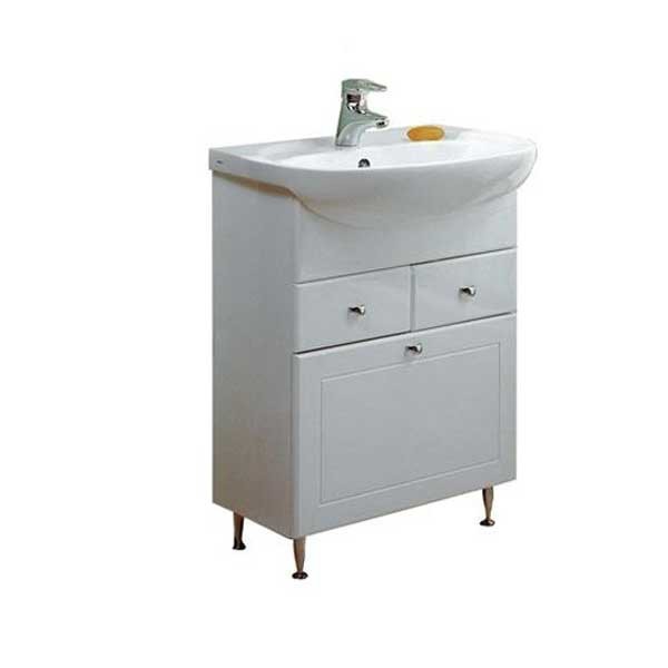 Фото Тумба без умывальника акватон норма 65см белая 1a054901no010