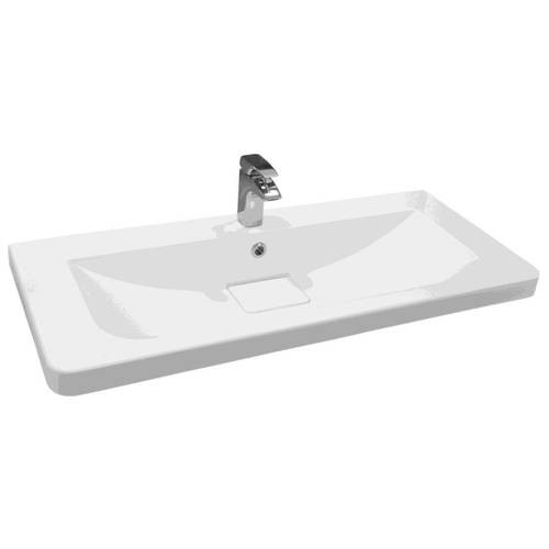 Фото Раковина акватон шерилл 85см белая 1a71443ksh010