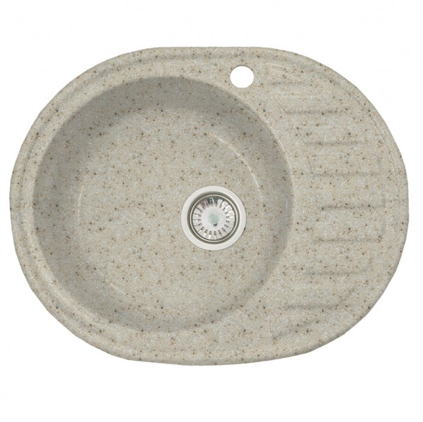 Фото Мойка мраморная аврора латте