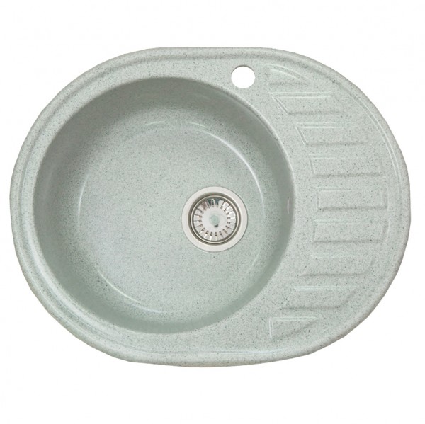 Фото Мойка мраморная аврора серый