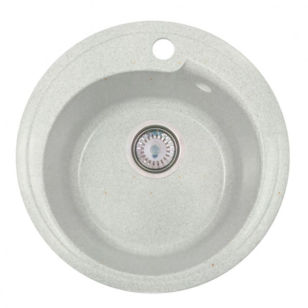 Фото Мойка мраморная рондо белый