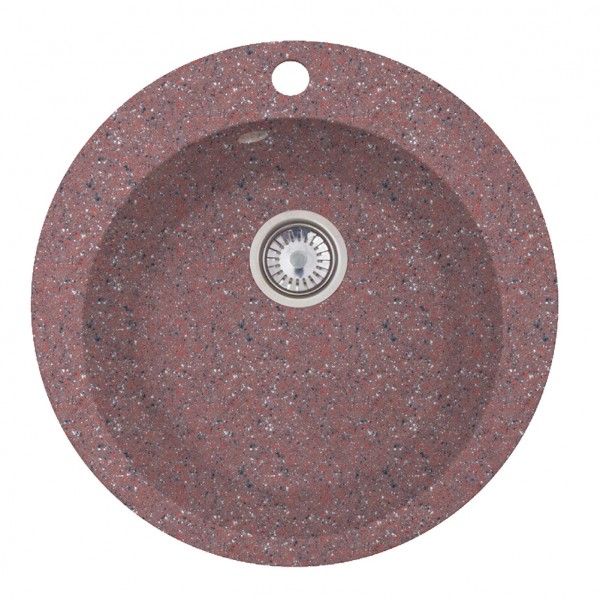 Фото Мойка мраморная веста терракот