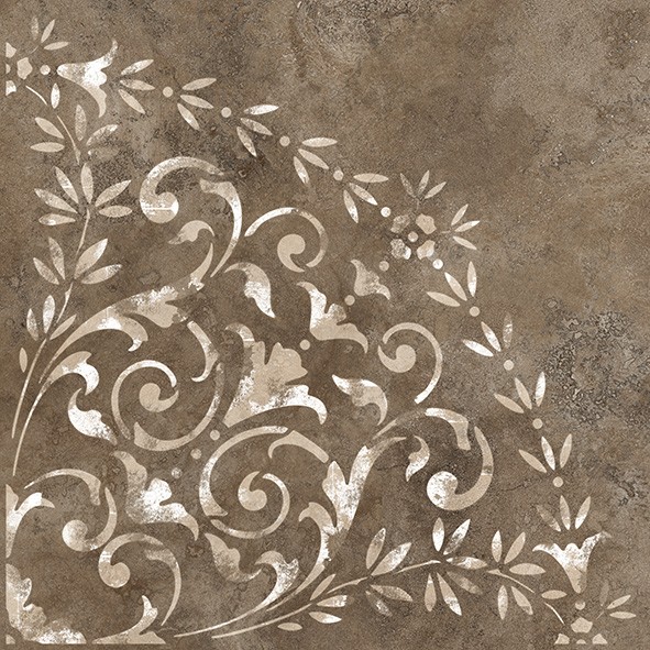 Фото Керамогранит монреаль 2д коричневый (розон) 50*50 (1,25м2/37,5м2)