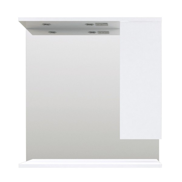 Фото Зеркало кода 80 лайт белый глянец, мдф