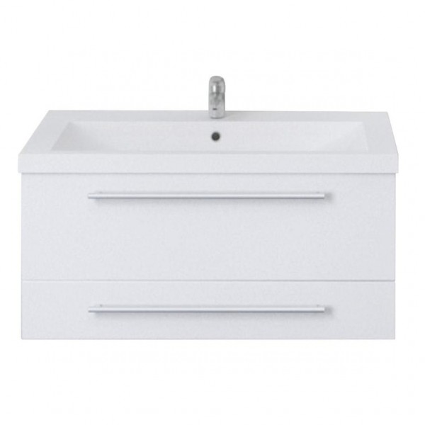 Фото Тумба соната 75п 2в.я. белый глянец