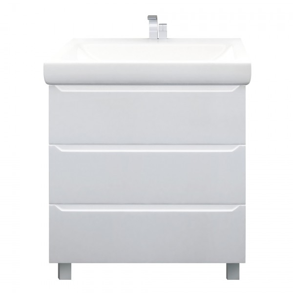 Фото Тумба кода 60н 3в.я. белый глянец, мдф