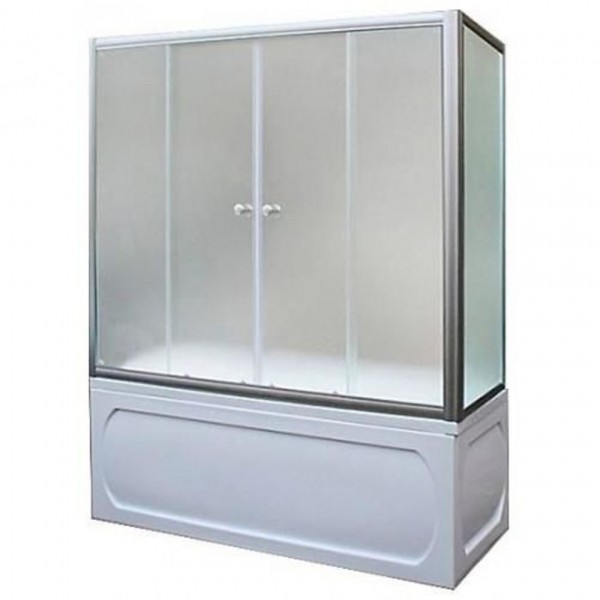 Фото Шторка для ванны 150х140 мs (хром)