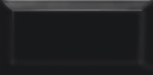 Фото Плитка настенная бланше чёрный грань 20х9,9 19041