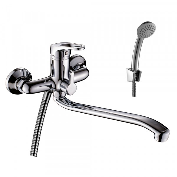 Фото Смеситель универсальный rossinka с поворотным изливом 350 мм b35-34b35-34 хром